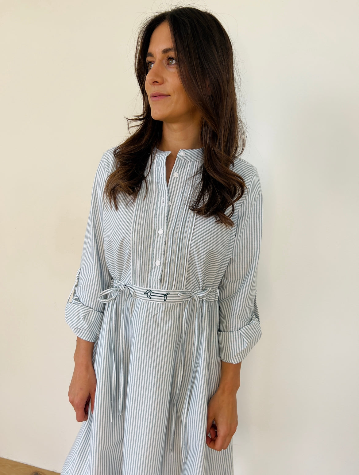 Schlupfkleid mit Pfoad-Stripe Forest