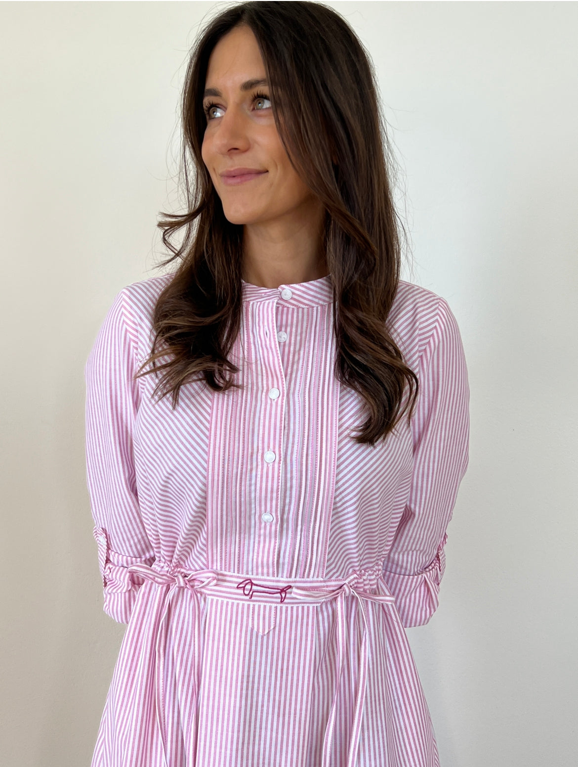 Schlupfkleid mit Pfoad - Stripe Cherry