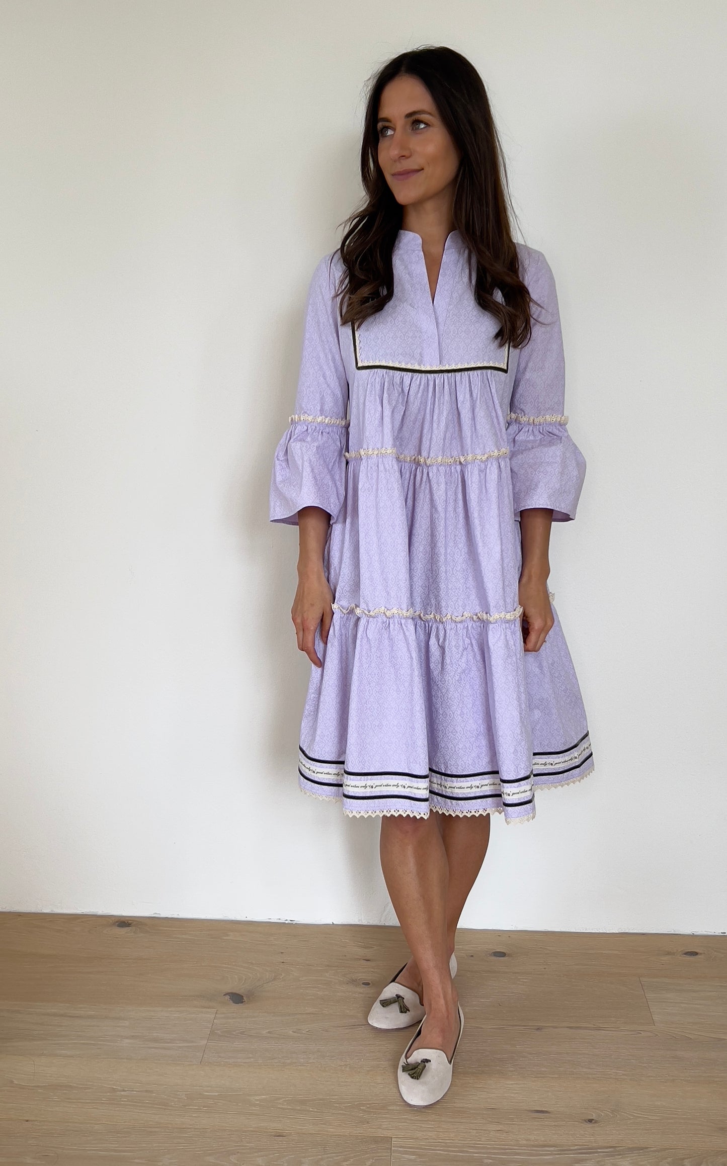 Trachtika Good Vibes Only in col. Sweet Lavender-Classic length
