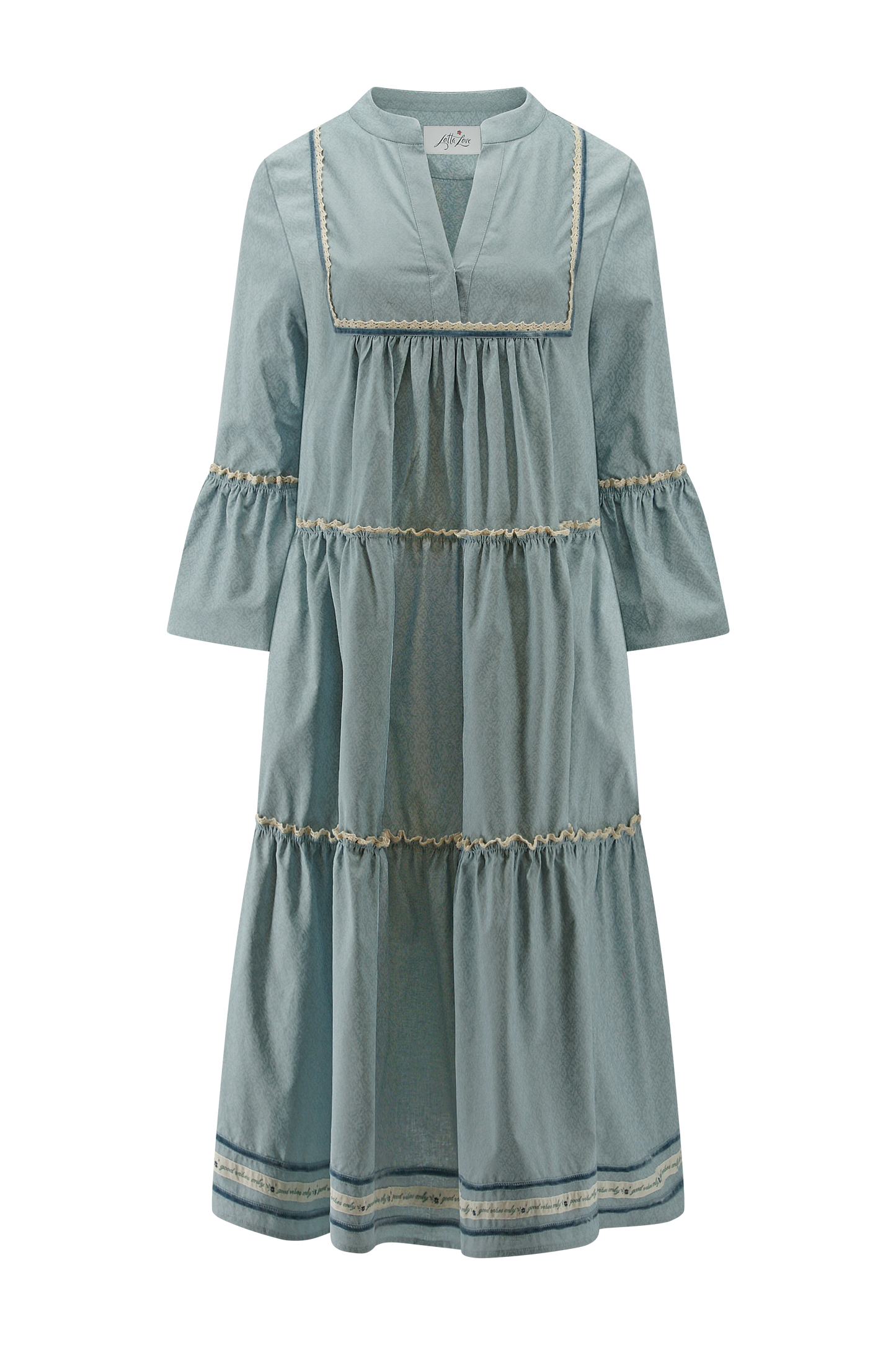 Trachtika Good Vibes Only in col. Morning Mist-Midi length
