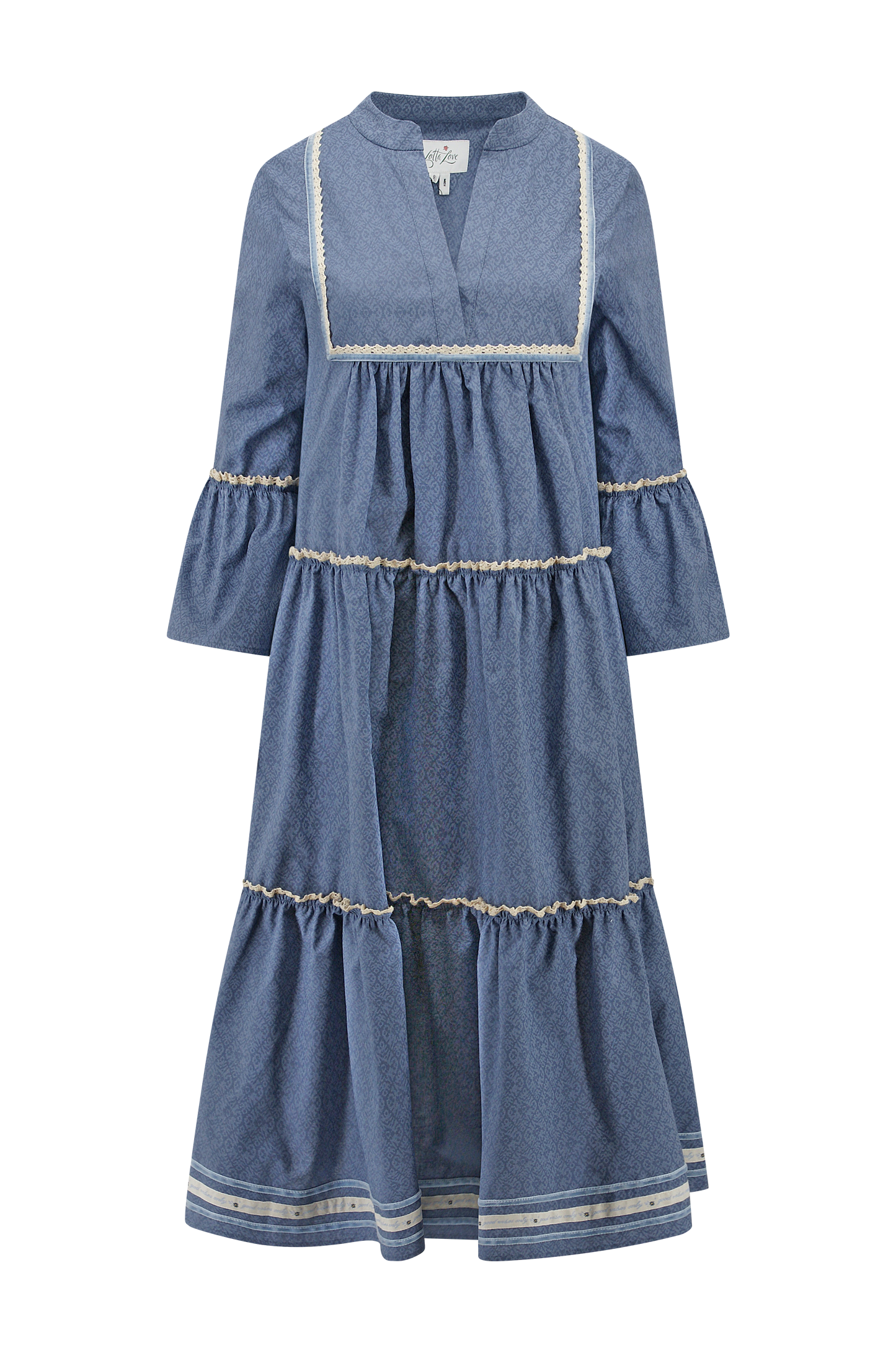 Trachtika Good Vibes Only in col.Forever Blue-Midi length