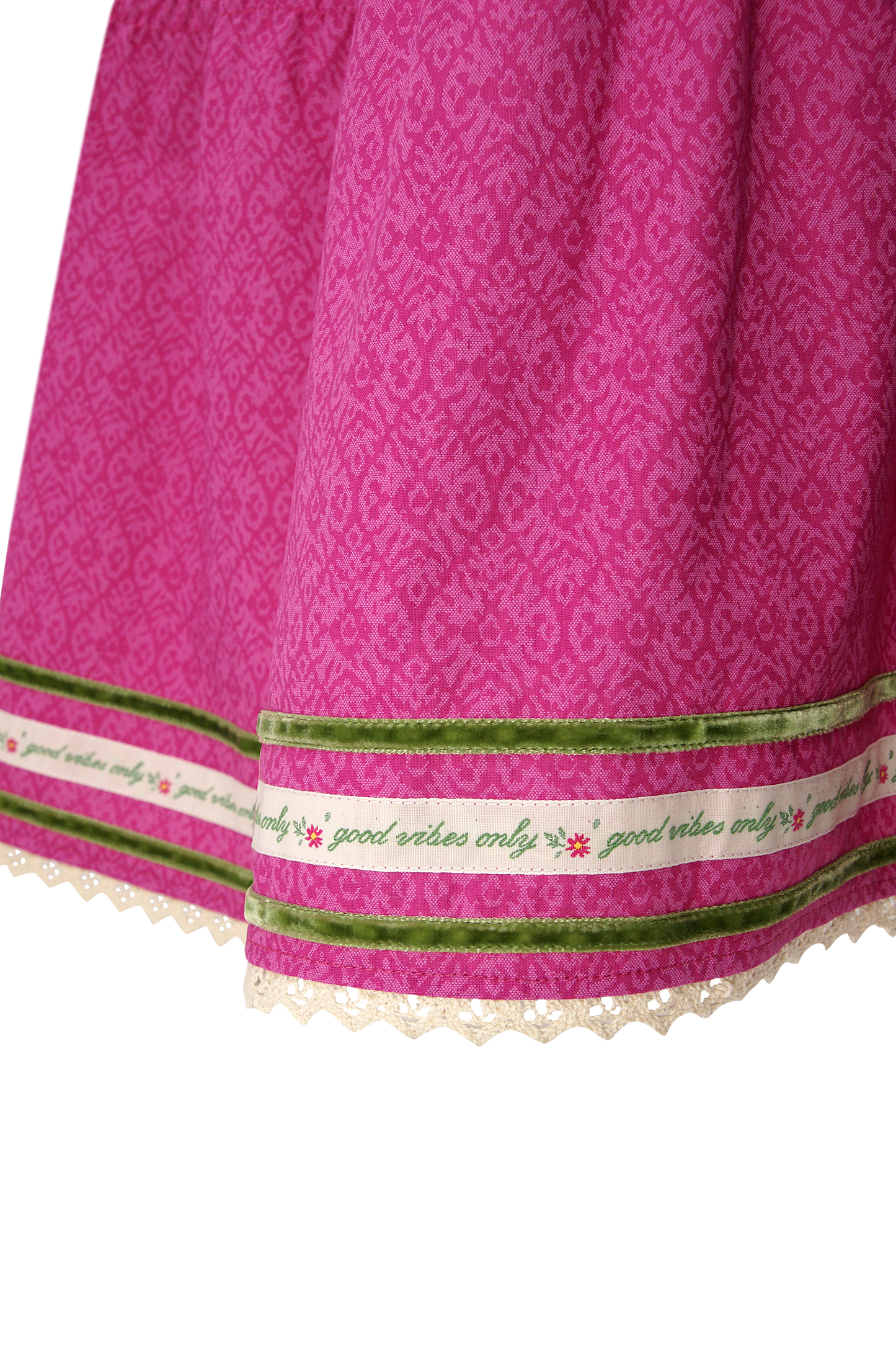 Smokkleid Midilänge col. Super Pink