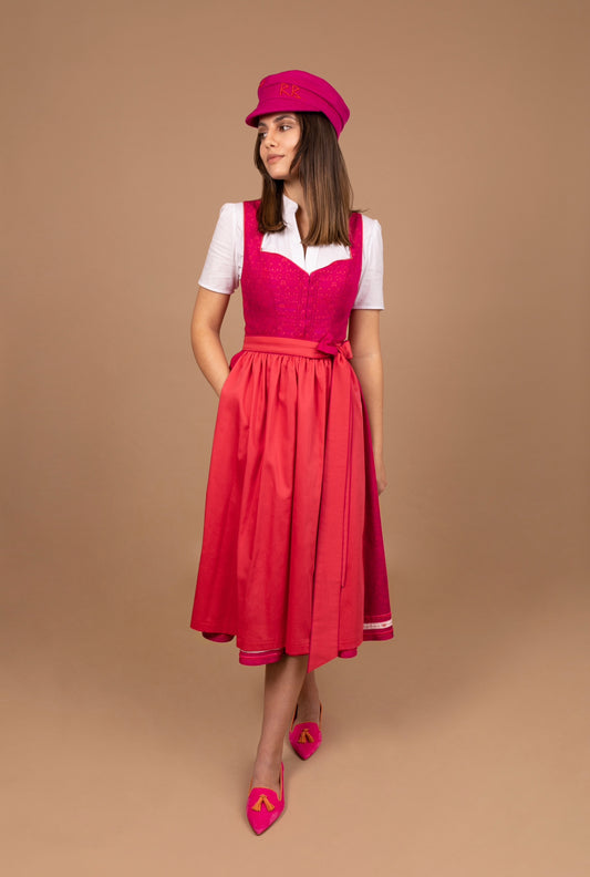 Waschdirndl Luisa col. Shocking Pink