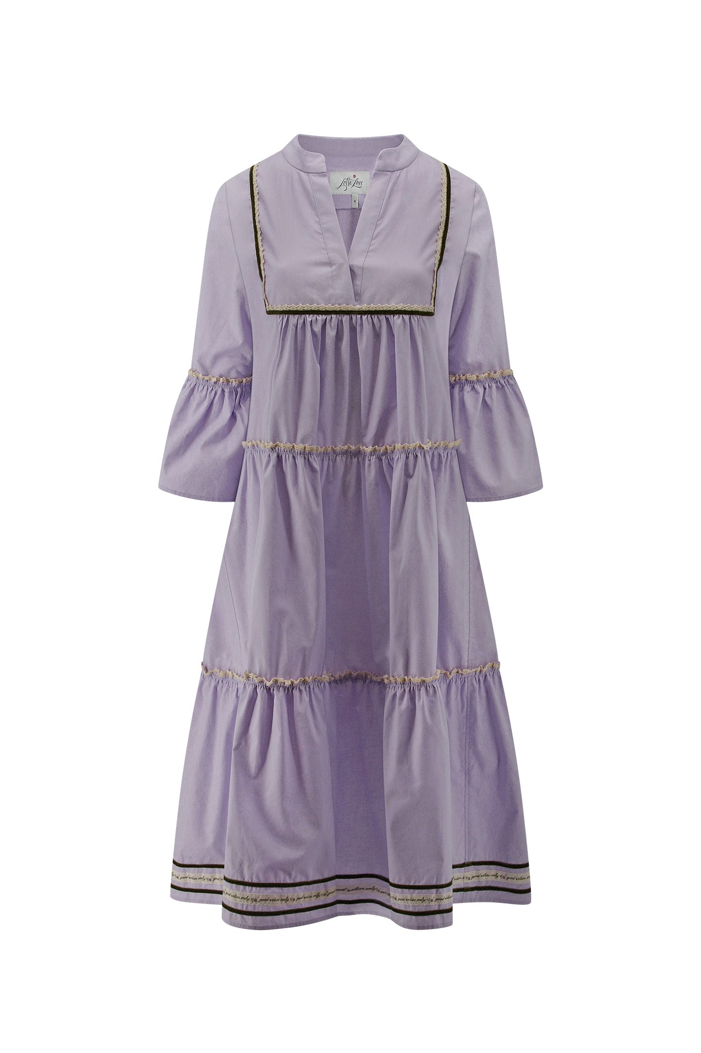 Trachtika Good Vibes Only in col. Sweet Lavender -Midi length